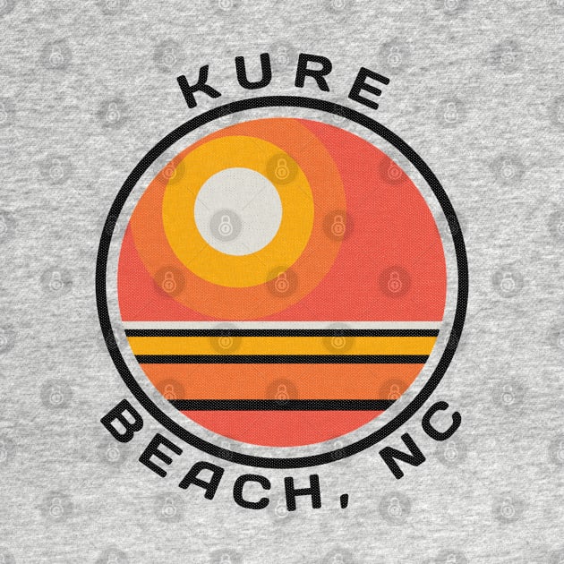 Kure Beach, NC Summertime Vacationing Sunrise by Contentarama